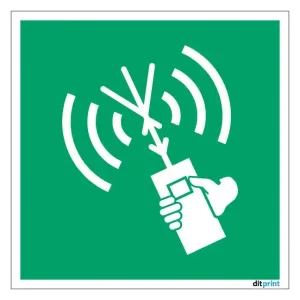 Tovejs VHF-radiotelefonapparat skilt – E051